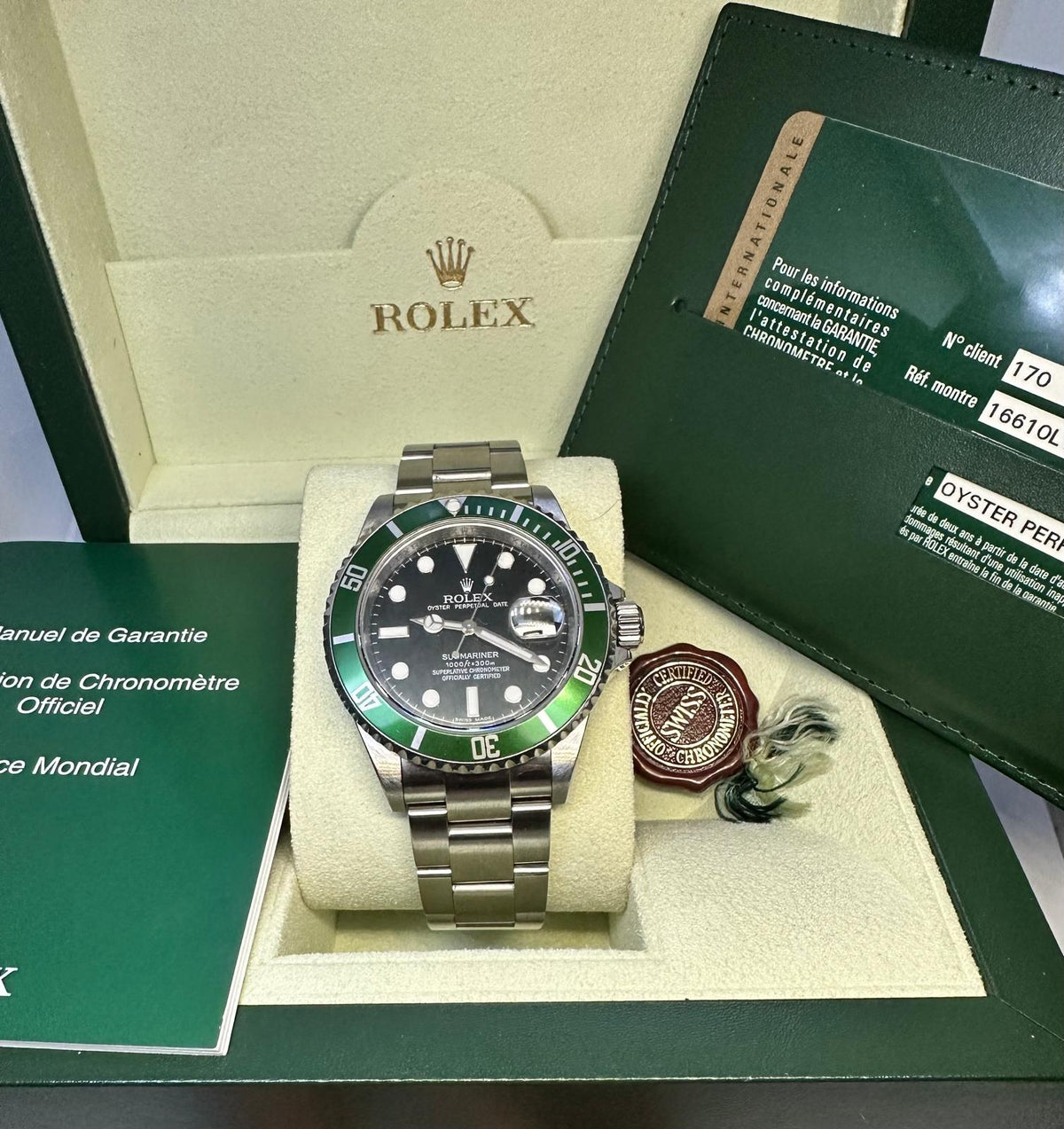 Rolex Submariner Date Kermit 16610LV